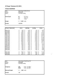 E Power Tarieven Q1 2015