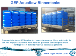 GEP Aquaflow Binnentanks
