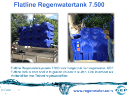 Flatline Regenwatertank 7.500