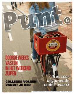 DOORDEWEEKS VASTEN IN HET WEEKEND ZUIPEN