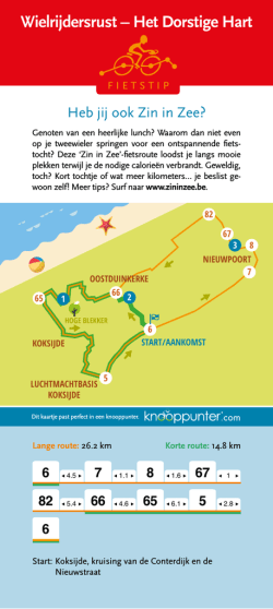 Fietsroute Het Dorstige Hart