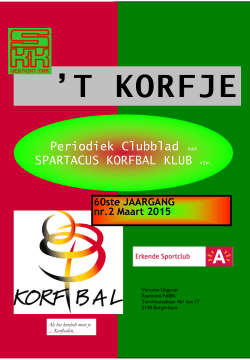 Clubblad 2 - Spartacus Korfbal