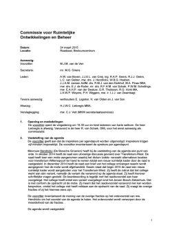 concept notulen - De Honderd Morgen