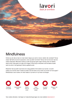 Leaflet Mindfulness