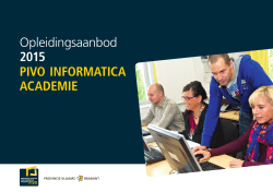 Opleidingsaanbod informatica academie 2015 [PDF, 70 blz, 2,10 MB]