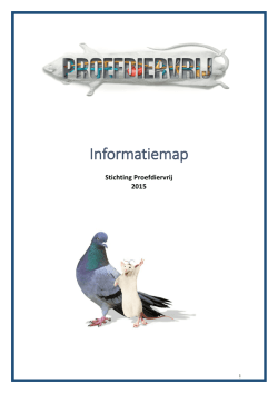 Informatiemap - Proefdiervrij