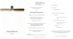 George Bauwens - Wase Begrafenissen
