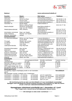 Je kan hem hier lezen - Volleybalvereniging Auto van Oort Rebelle