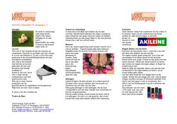 Voeten Nieuws nr. 2 2015 - Voetverzorging Tineke de Beer