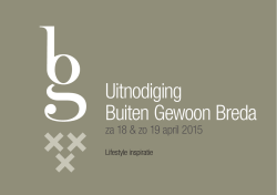 de brochure (PDF) - Buiten Gewoon Breda, za 18 & zo 19