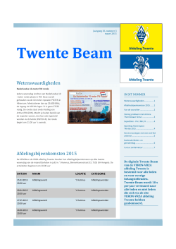 TB Mrt 2015 - VERON VRZA Afdeling Twente