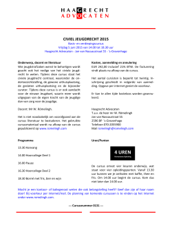 Programma 05/06/2015 Den Haag