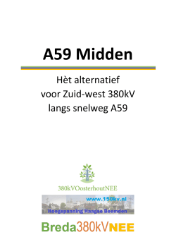 A59-midden tracé - 380kV in Oosterhout? Nee!