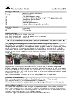 school 12.00 uur uit 3 t/m 6 Paasweeke