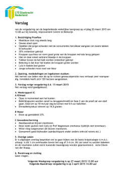 Verslag - LTO Glaskracht Nederland