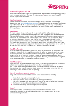 Direct aanmelden - Spring Instituut