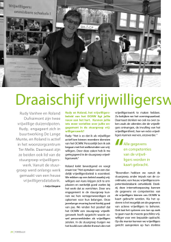 Draaischijf vrijwilligerswerking