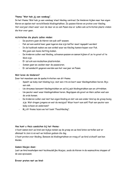 In het thema `Wat heb je aan vandaag`