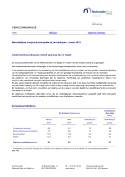 Conjunctuurbarometer - Nationale Bank van België