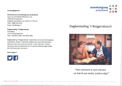 Dagbesteding Reijgersbosch - Zonnehuisgroep Amstelland