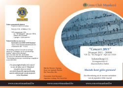 “Concert 2015” Lions Club Maasland