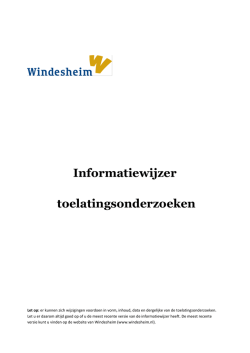 In bijgevoegde informatiewijzer