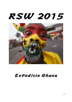 Expeditie Ghana - RSW de Langstraat