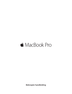 MacBook Pro Beknopte handleiding