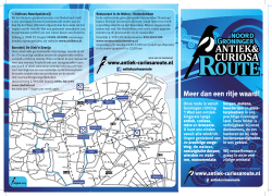 NIEUWE folder 2015! - Noord Groninger Antiek & Curiosa Route