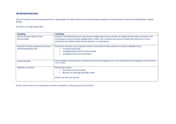 INTERVENTIEMATRIX