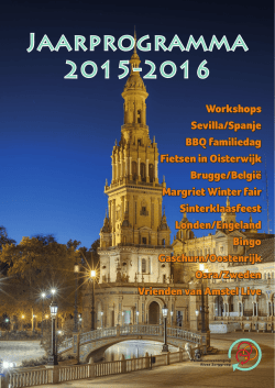 Jaarprogramma 2015-2016