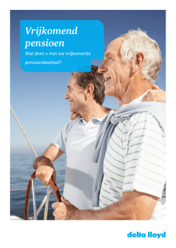 Brochure vrijkomend pensioen