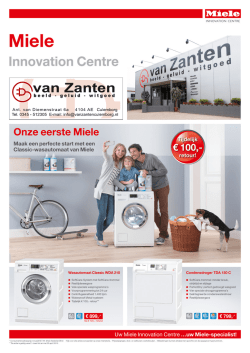 Miele Innovation Centre - Van Zanten Beeld Geluid Witgoed