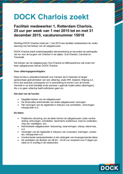 DOCK Charlois zoekt