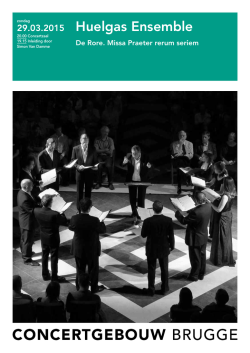 Huelgas Ensemble - Concertgebouw Brugge