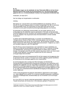 Schriftelijke vragen