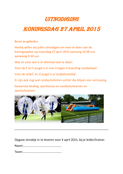 opgaveformulier. - sc Zwartemeerse Boys