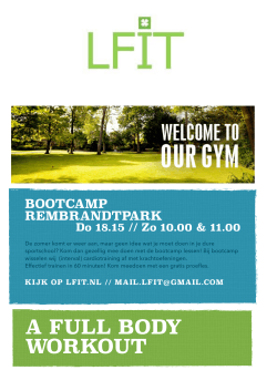 Poster bootcamp - Welkom op LFIT.nl