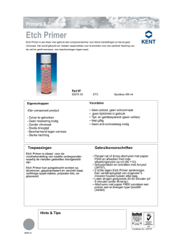 Etch Primer - KENT Europe