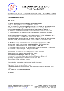 document - Taekwondo Ilyo