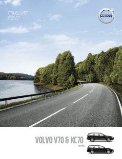 Prijslijst V70 Editions