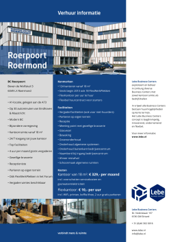 Roerpoort Roermond - LEBE Business Centers