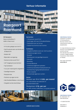 Roerpoort Roermond - LEBE Business Centers