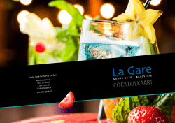 cocktailkaart - Grand café
