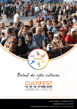 Cultifest Utrecht Brochure