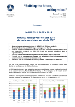 Jaarresultaten 2014