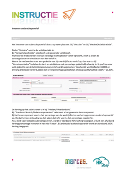 Invoeren ouderschapsverlof Het invoeren van
