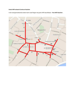 Gratis Wifi-netwerk Centrum Haarlem In de rood