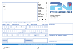 iFOBT Aanvraag - Prikdienst Nederland