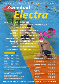 programma - Zwembad Electra
